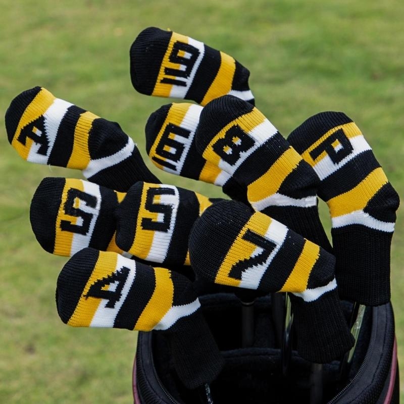  9Pcs Knitted Golf Club Headc - Golf Equipment Set recension och pris