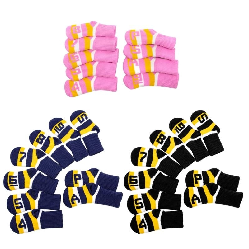  9Pcs Knitted Golf Club Headc - Golf Equipment Set recension och pris