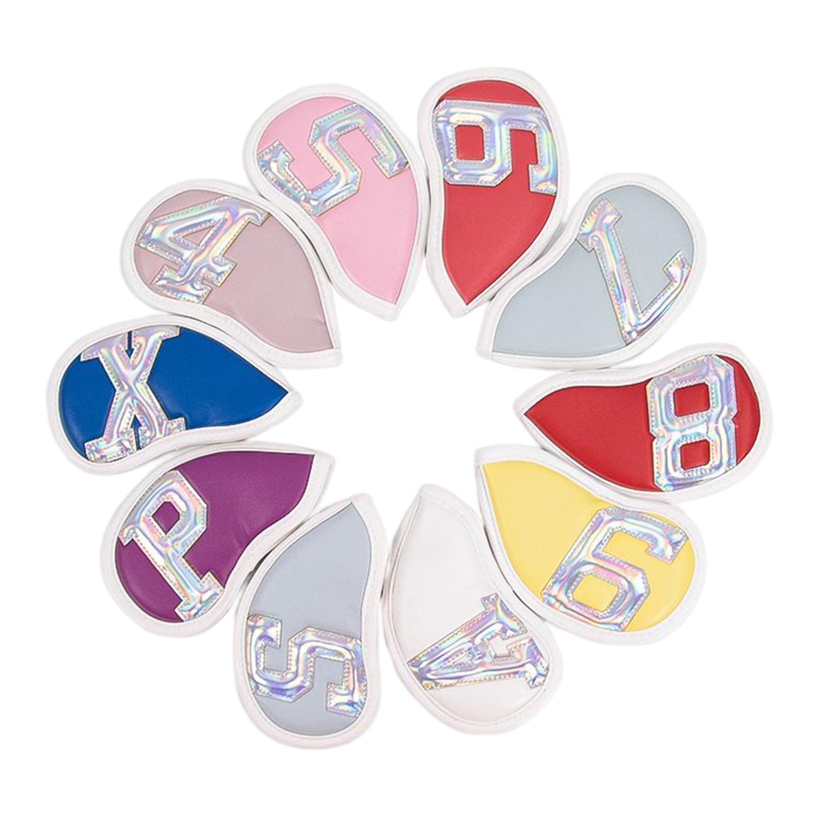 10Pcs PU Golf Iron Headcover C - X Golf Equipment recension och pris