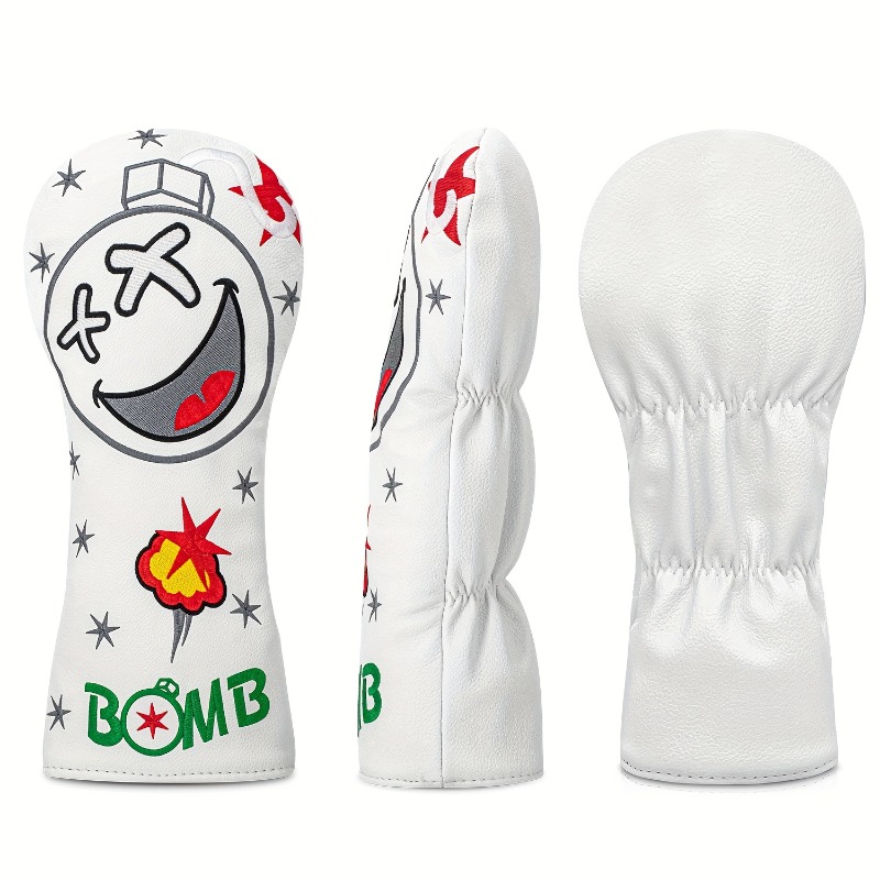 Golf Club Head Cover - White,  - Golf Equipment Deals recension och pris