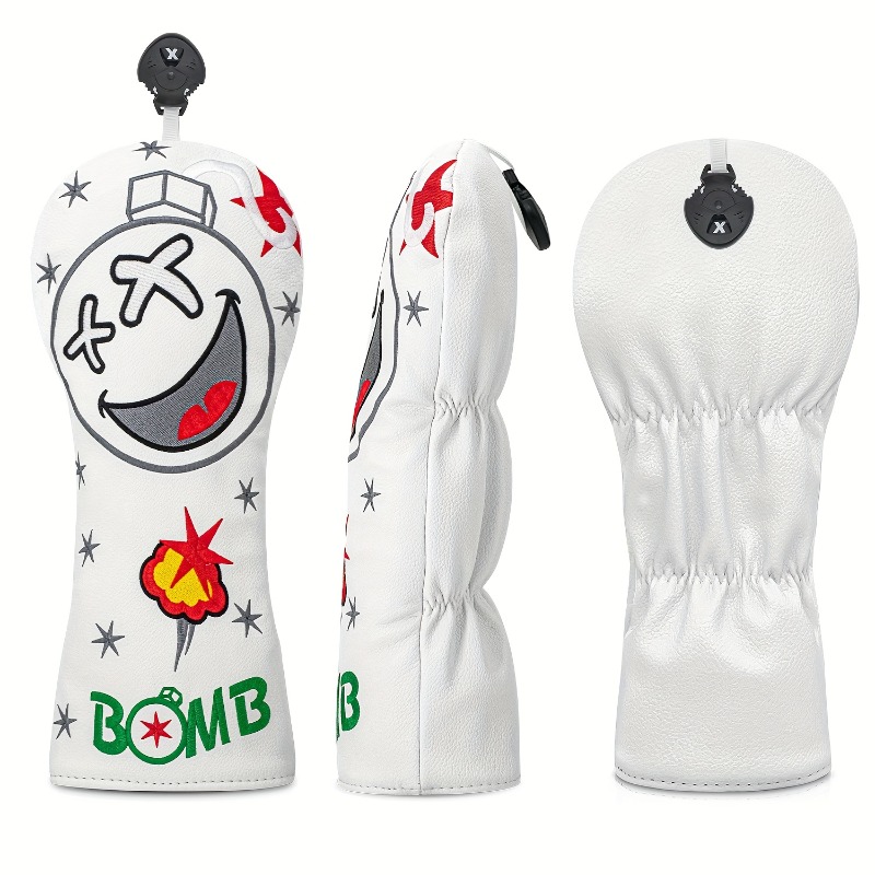 Golf Club Head Cover - White,  - Golf Equipment Deals recension och pris