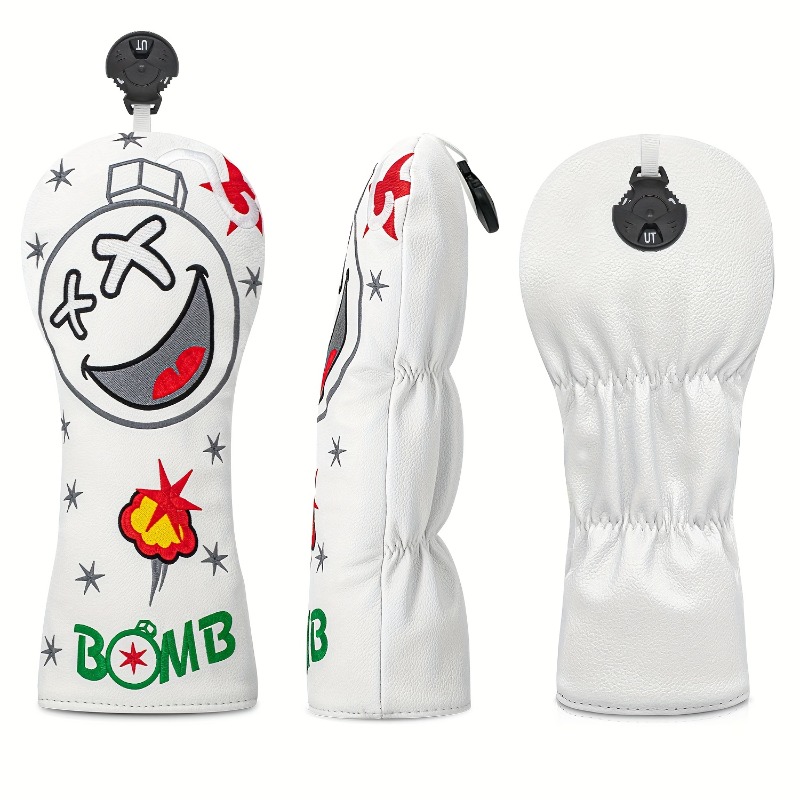 Golf Club Head Cover - White,  - Golf Equipment Deals recension och pris